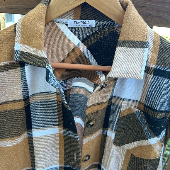 Flannel Shacket w/Pockets - Picture 2 of 4